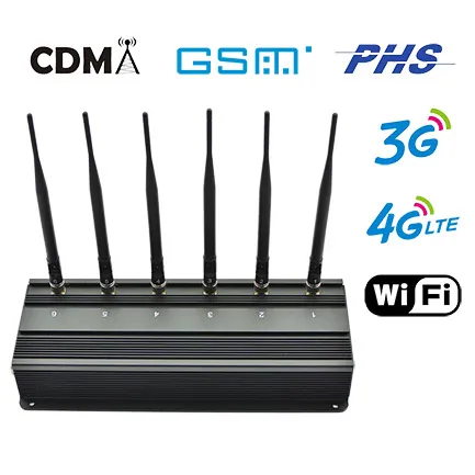 4g/WiFi Signal Jammer, High Power Wireless Cell Phone GSM CDMA Bomb Signal  Blocker,CPJ690